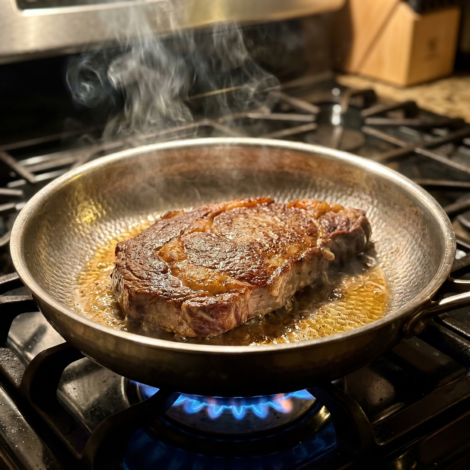 Titanium cookware heating evenly