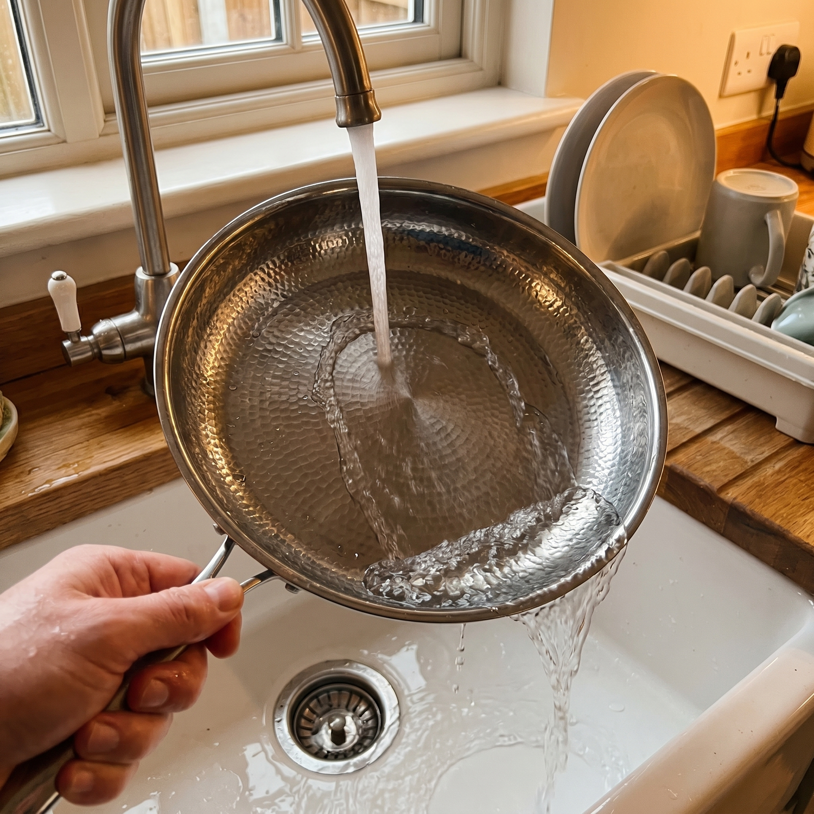 Easy-to-clean titanium pan